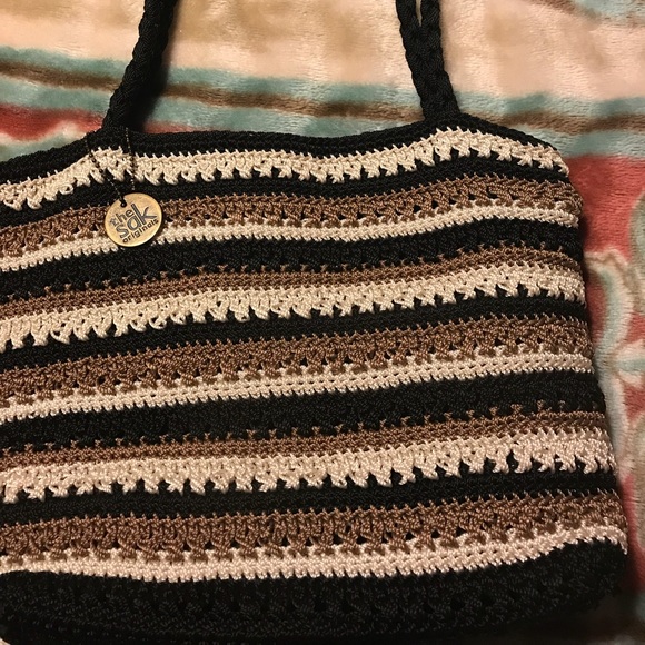 the sak hand crocheted bag